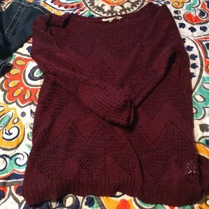 knit quarter sleeve shirt